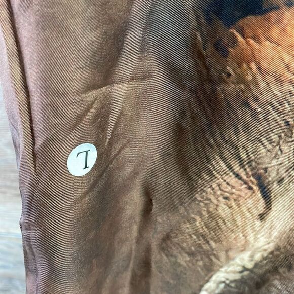 Men’s Novelty Hippo Swim Trunks Shorts, Brown, Size Large - Picture 2 of 5